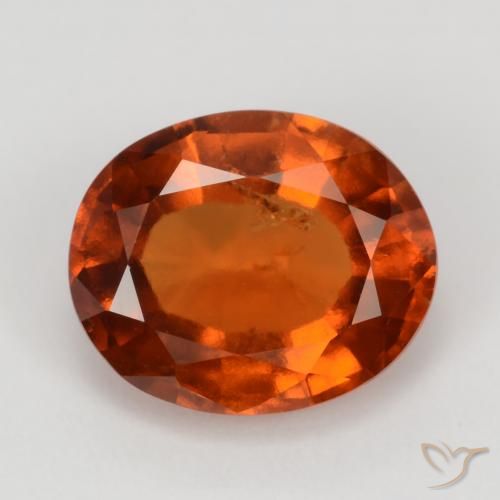2.82ct Natural Naranja medio Granate Hessonita, Ovalada, VS-SI