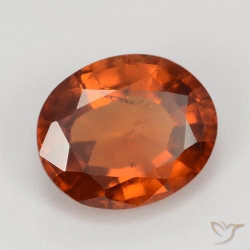 granate hessonita Naranja medio natural de 2.82 ct, Ovalada, VS-SI