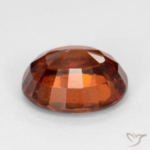 granate hessonita Naranja oscuro natural de 2.68 ct, Ovalada, VS-SI