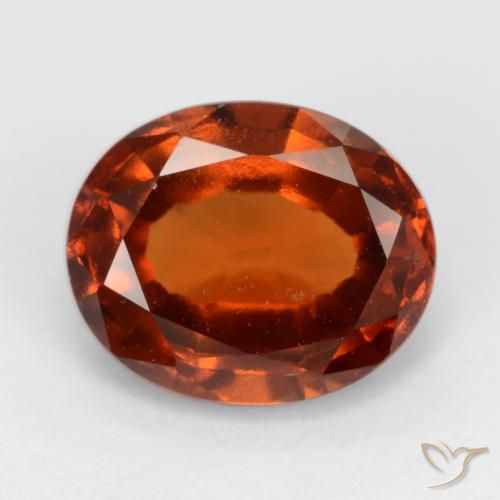 2.37ct Natural Ámbar naranja Granate Hessonita, Ovalada, VVS-VS