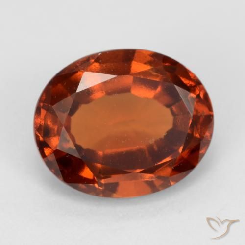 granate hessonita Ámbar naranja natural de 2.37 ct, Ovalada, VVS-VS