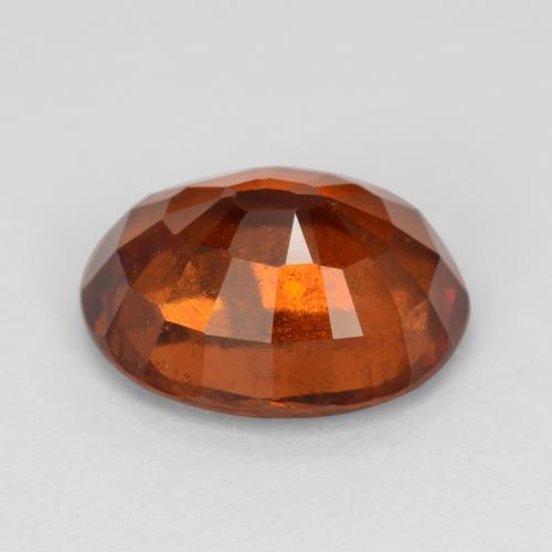 granate hessonita Naranja oscuro natural de 2.89 ct, Corte Óvalo, VS