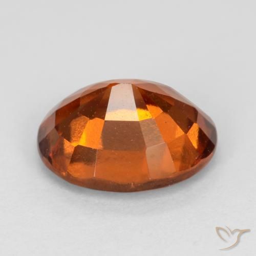 granate hessonita Naranja oscuro medio natural de 2.22 ct, Ovalada, VS