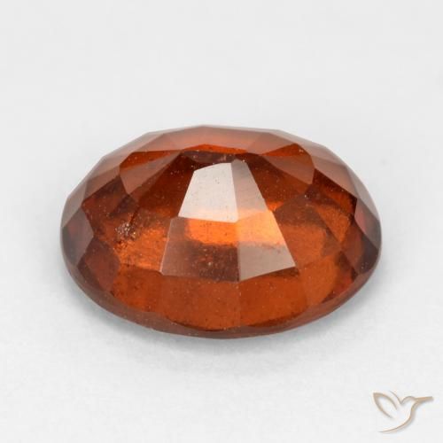 granate hessonita Naranja rojizo natural de 2.89 ct, Ovalada, VS-SI