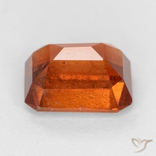 granate hessonita Naranja oscuro natural de 2.15 ct, Corte Octágono / Esmeralda, VS-SI