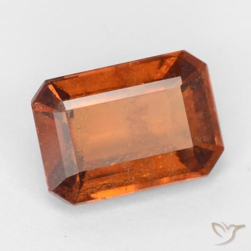 granate hessonita Ámbar naranja natural de 2.09 ct, Corte Octágono / Esmeralda, VS-SI