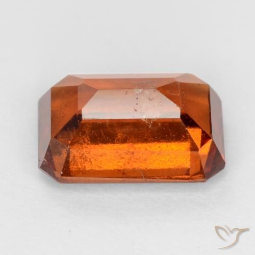 granate hessonita Ámbar naranja natural de 2.09 ct, Corte Octágono / Esmeralda, VS-SI