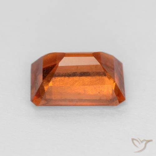 granate hessonita Naranja oscuro natural de 1.60 ct, Corte Octágono / Esmeralda, VS