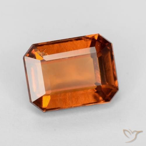 granate hessonita Naranja rojizo natural de 2.15 ct, Corte Octágono / Esmeralda, VS