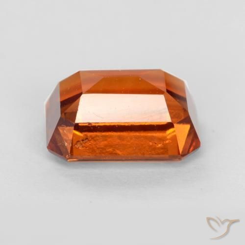 granate hessonita Naranja rojizo natural de 2.15 ct, Corte Octágono / Esmeralda, VS