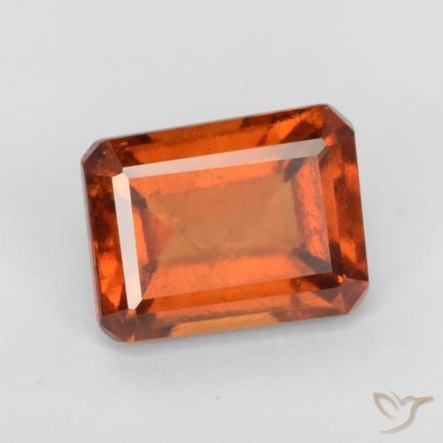 granate hessonita Naranja oscuro natural de 2.23 ct, Corte Octágono / Esmeralda, VS-SI