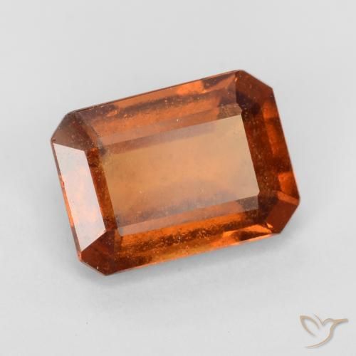 granate hessonita Ámbar naranja natural de 1.99 ct, Corte Octágono / Esmeralda, VS-SI