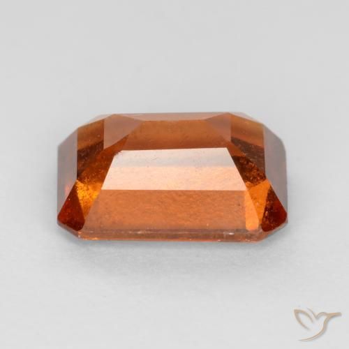 granate hessonita Ámbar naranja natural de 1.99 ct, Corte Octágono / Esmeralda, VS-SI