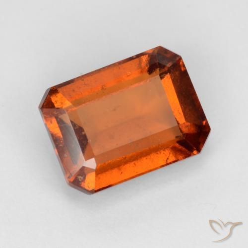granate hessonita Ámbar naranja natural de 2.13 ct, Corte Octágono / Esmeralda, VS-SI
