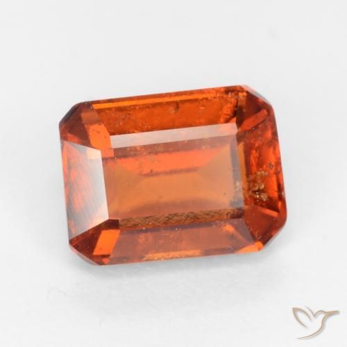 granate hessonita Ámbar naranja natural de 2.25 ct, Corte Octágono / Esmeralda, VS-SI