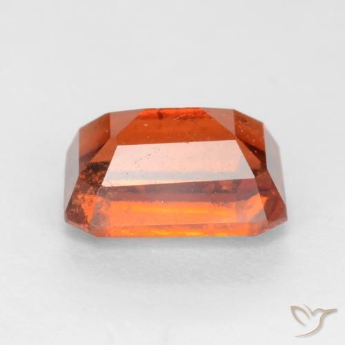 granate hessonita Ámbar naranja natural de 2.25 ct, Corte Octágono / Esmeralda, VS-SI