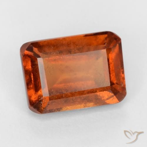 granate hessonita Naranja rojizo natural de 1.96 ct, Corte Octágono / Esmeralda, VS-SI
