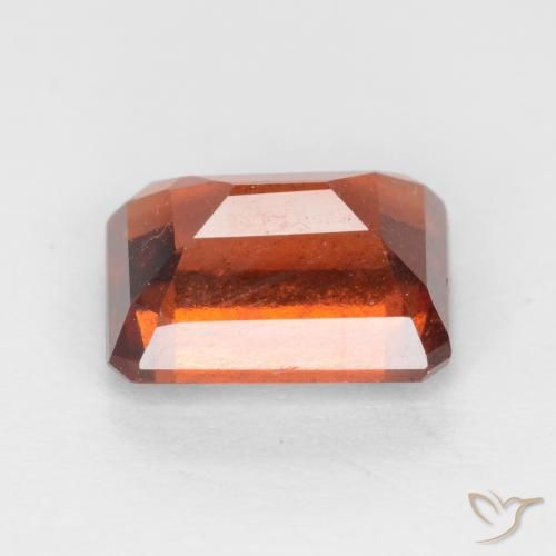 granate hessonita Naranja oscuro medio natural de 2.06 ct, Corte Octágono / Esmeralda, VS-SI