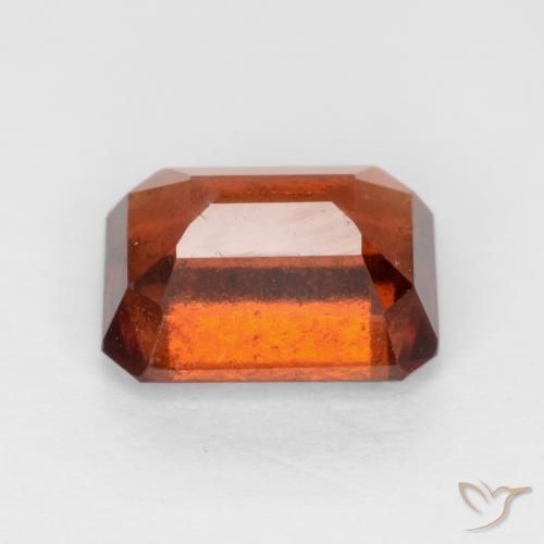 granate hessonita Naranja oscuro natural de 2.06 ct, Corte Octágono / Esmeralda, VS-SI
