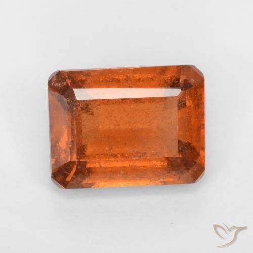 granate hessonita Ámbar naranja natural de 1.97 ct, Corte Octágono / Esmeralda, VS-SI