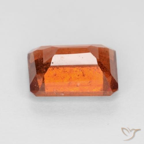 granate hessonita Ámbar naranja natural de 1.97 ct, Corte Octágono / Esmeralda, VS-SI