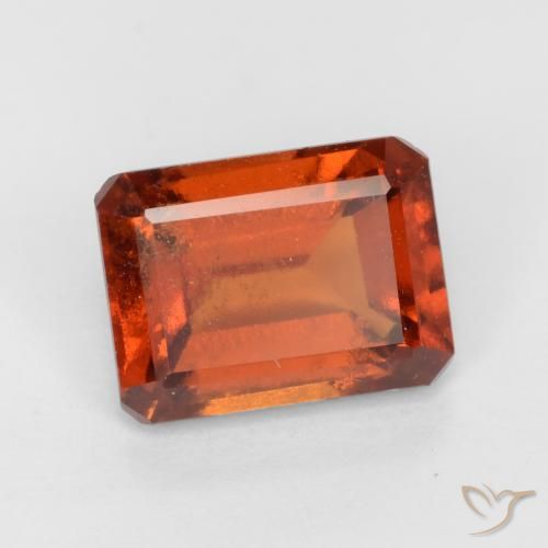 granate hessonita Ámbar naranja natural de 2.00 ct, Corte Octágono / Esmeralda, VS-SI