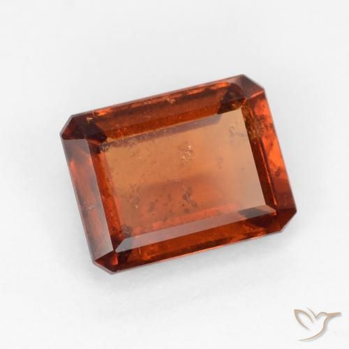 granate hessonita Ámbar naranja natural de 1.72 ct, Corte Octágono / Esmeralda, VS-SI