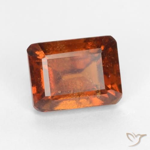 granate hessonita Naranja oscuro natural de 2.11 ct, Corte Octágono / Esmeralda, VS-SI
