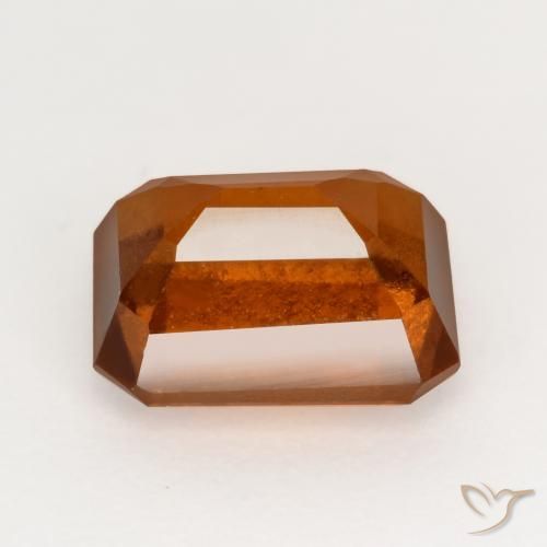 granate hessonita Naranja rojizo natural de 2.32 ct, Corte Octágono / Esmeralda, VS-SI