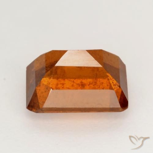 granate hessonita Naranja fuego natural de 2.12 ct, Corte Octágono / Esmeralda, SI