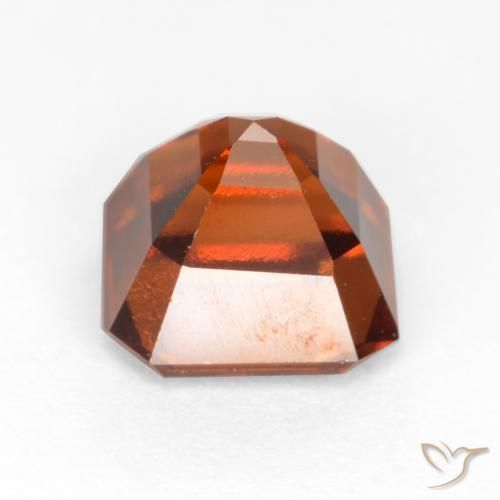granate hessonita Naranja oscuro natural de 1.98 ct, Corte Octágono / Esmeralda, VVS-VS