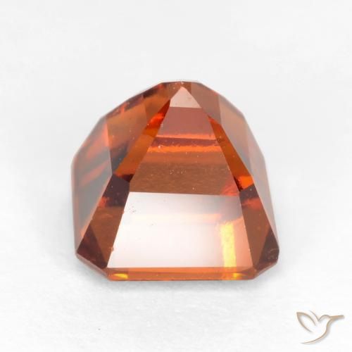 granate hessonita Naranja oscuro medio natural de 2.06 ct, Corte Octágono / Esmeralda, VS