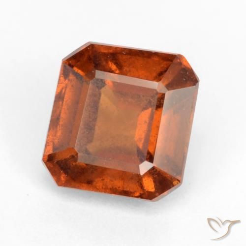 granate hessonita Naranja oscuro medio natural de 2.18 ct, Corte Octágono / Esmeralda, VS-SI