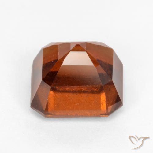 granate hessonita Naranja oscuro medio natural de 2.18 ct, Corte Octágono / Esmeralda, VS-SI