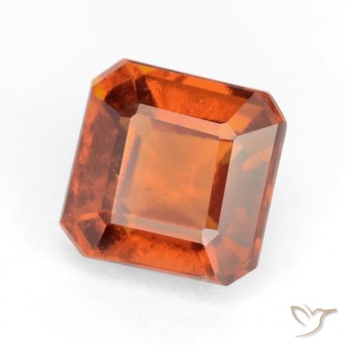 granate hessonita Naranja oscuro natural de 2.51 ct, Corte Octágono / Esmeralda, VS