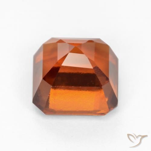 granate hessonita Naranja oscuro natural de 2.51 ct, Corte Octágono / Esmeralda, VS