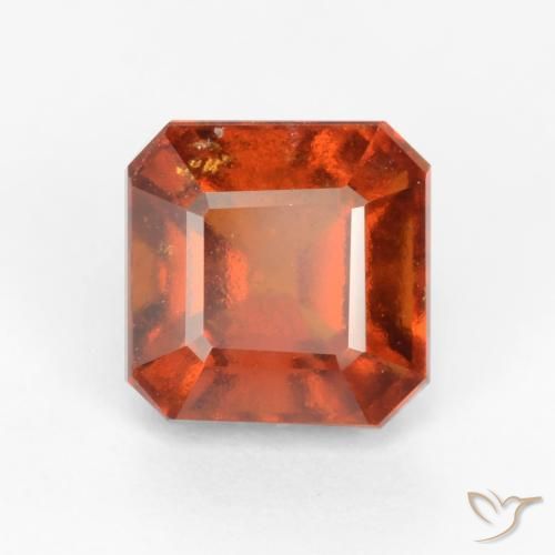 granate hessonita Ámbar naranja natural de 2.47 ct, Corte Octágono / Esmeralda, VS-SI