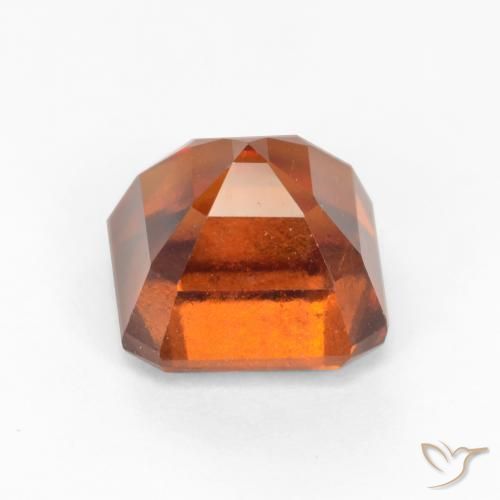 granate hessonita Ámbar naranja natural de 2.47 ct, Corte Octágono / Esmeralda, VS-SI