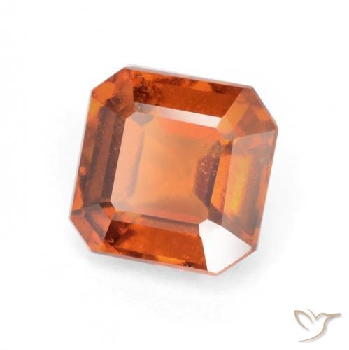 granate hessonita Naranja oscuro natural de 2.30 ct, Corte Octágono / Esmeralda, VS
