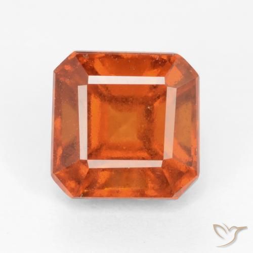 granate hessonita Naranja fuego natural de 2.17 ct, Corte Octágono / Esmeralda, VS-SI