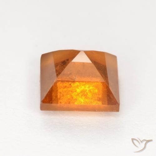 granate hessonita Naranja medio natural de 1.42 ct, Cuadrado, SI