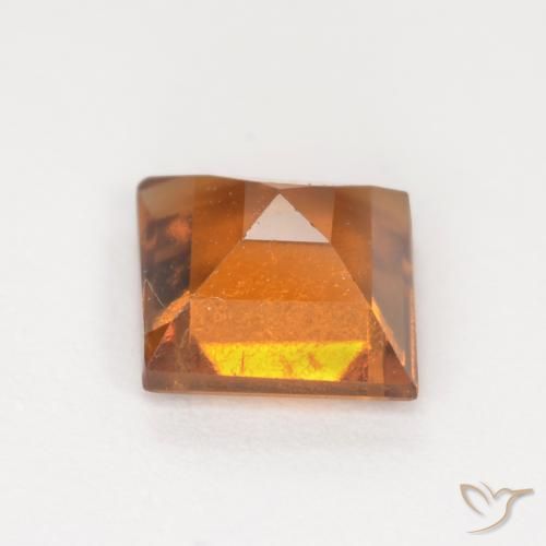 granate hessonita Naranja claro natural de 1.30 ct, Cuadrado, SI