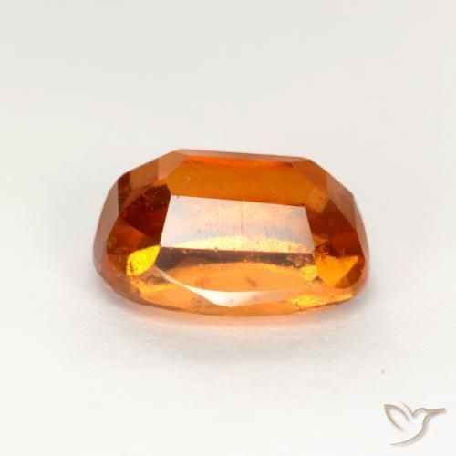 granate hessonita Naranja oscuro medio natural de 2.04 ct, Forma Cojín, VS-SI