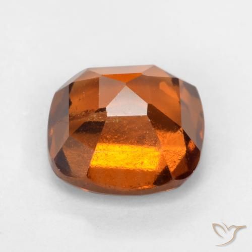granate hessonita Naranja oscuro medio natural de 1.86 ct, Forma Cojín, SI