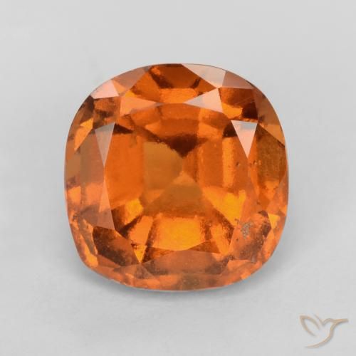 1.86ct Natural Naranja oscuro medio granate hessonita, Forma Cojín, VS-SI