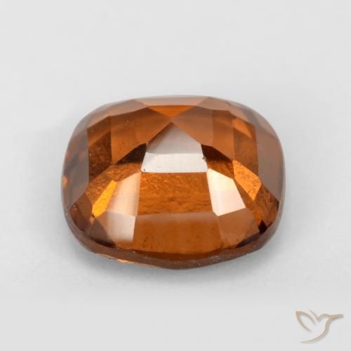 granate hessonita Naranja oscuro natural de 1.85 ct, Forma Cojín, VS