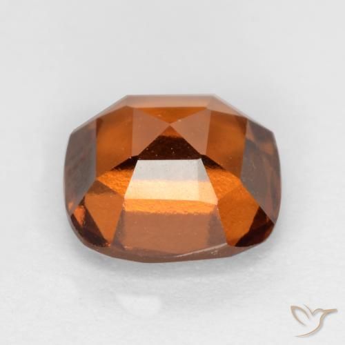 granate hessonita Naranja oscuro natural de 1.62 ct, Forma Cojín, VS