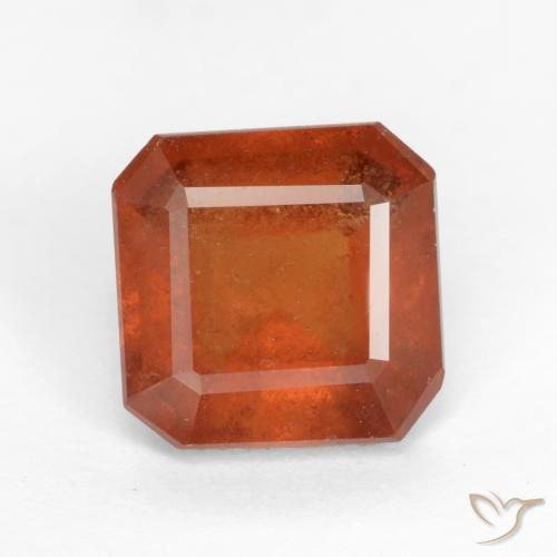 2.05ct Natural Naranja medio granate hessonita, corte esmeralda, SI