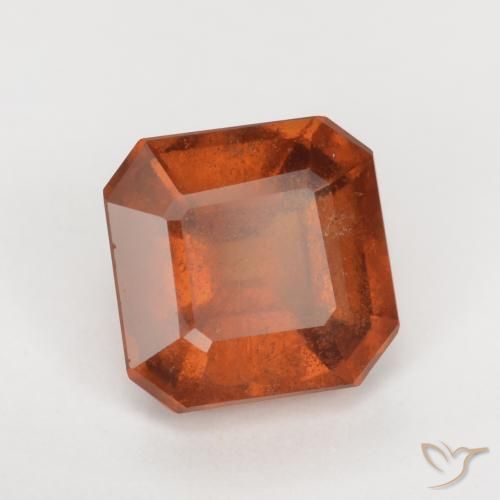 granate hessonita Ámbar naranja natural de 2.16 ct, Corte Octágono / Esmeralda, SI