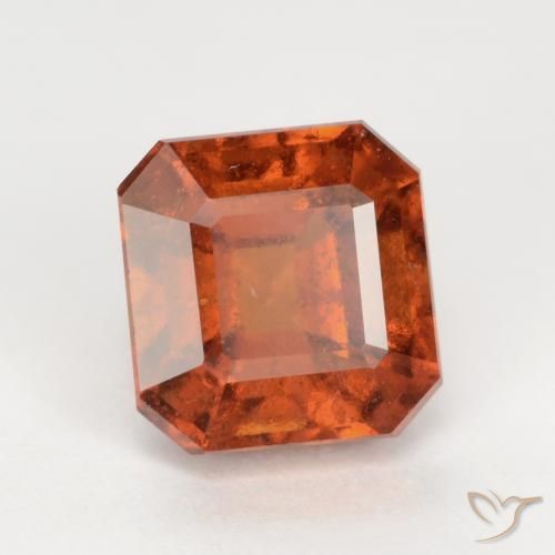 granate hessonita Naranja oscuro natural de 2.50 ct, Corte Octágono / Esmeralda, SI